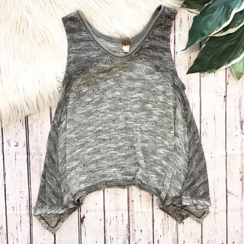 Free People shark bite knitted tank small